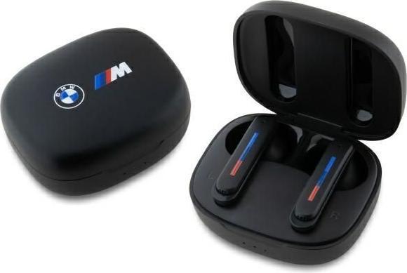 Actual product image BMW Bluetooth headphones BMBEMIATP20LOK TWS + docking station black/black Printed logos (Wireless)