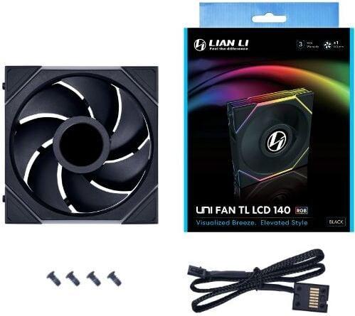 Actual product image Lian-Li UNI FAN TL LCD Wireless (140 mm, 1x)