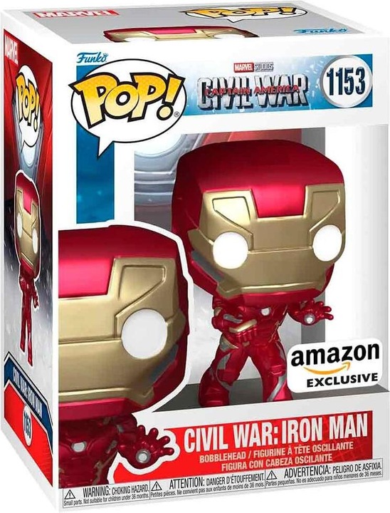 Actual product image Funko POP! Marvel: Civil War Build A Scene - Iron Man - Captain America 3 - Amazon Exclusive - Colle