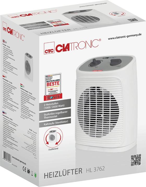 Image du produit Clatronic HL 3762 Indoor, Aérotherme d'intérieur électrique (2000 W)