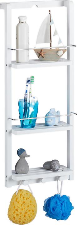 Relaxdays Shower shelf (28.5 x 10.5 x 70 cm)