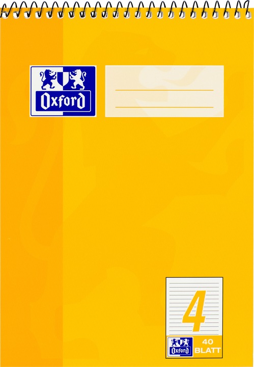 Actual product image Oxford School notepad, A5, ruling 4 (A5, Lined)