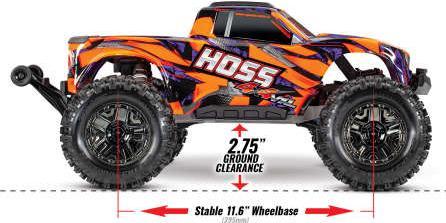 Produktbild Traxxas Hoss Elektro Brushless Monster Truck 4WD 1:10 RTR orange (RTR Ready-to-Run)
