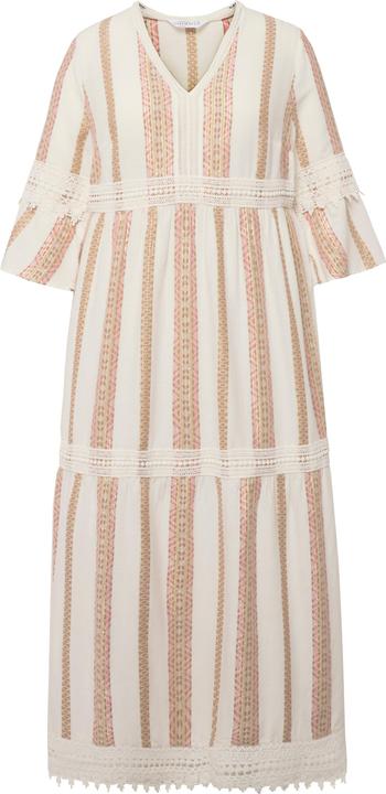 Produktbild Studio Untold Maxikleid, Goldstreifen, Spitze, V-Ausschnitt, 3/4-Ärmel (42, 44)