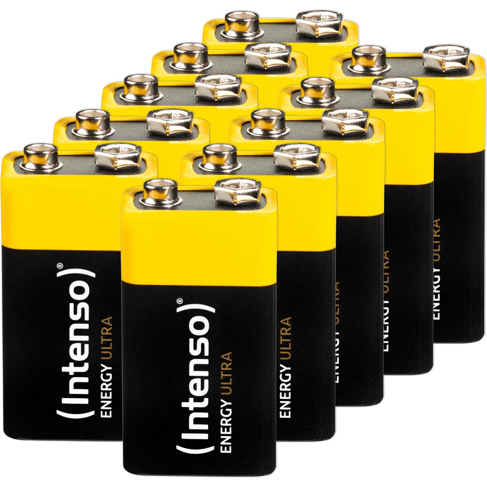 Intenso Energy Ultra 9V 6LR61 E-Block blister 10er Pack (10 Stk., 9V Block, 560 mAh), Batterien + Akkus