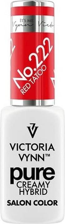 Produktbild Visconti Di Modrone VICTORIA VYNN Pure Creamy Hybrid 222 Red Tattoo 8ml (Rot, Gel-Effekt Nagellack)