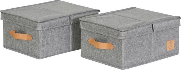 Love it Store it Premium Klappdeckelbox 2er Set - Klein (25 x 33 x 16 cm, 13.50 l)