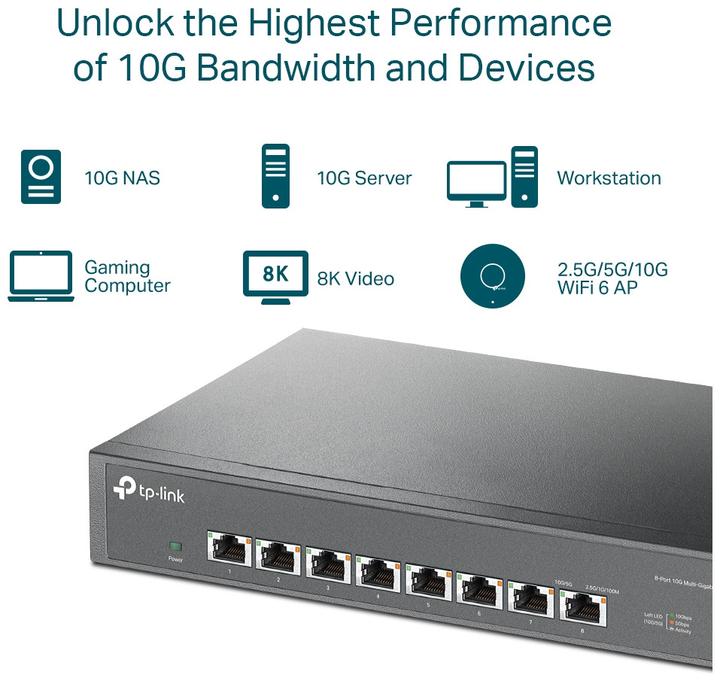 Produktbild TP-Link TL-SX1008 (8 Ports)