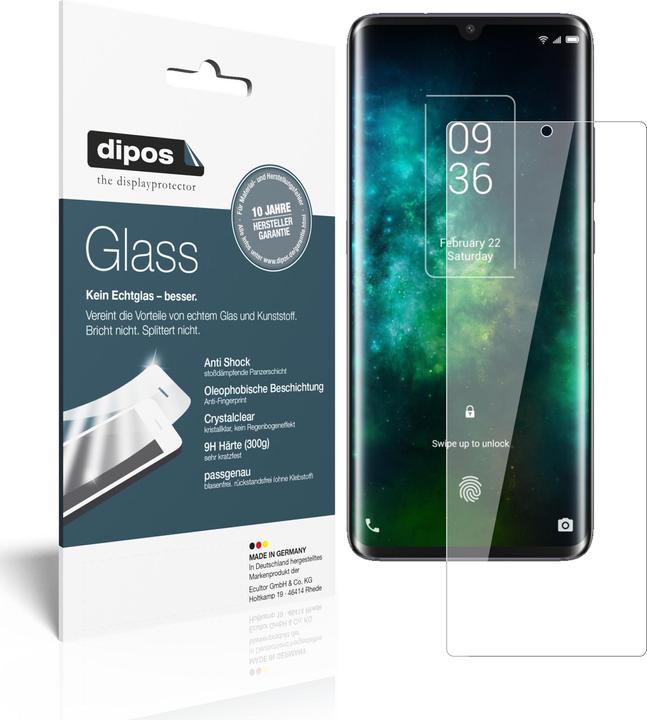 Dipos Displayschutz Anti-Shock (2 Stück, TCL 10 Pro)