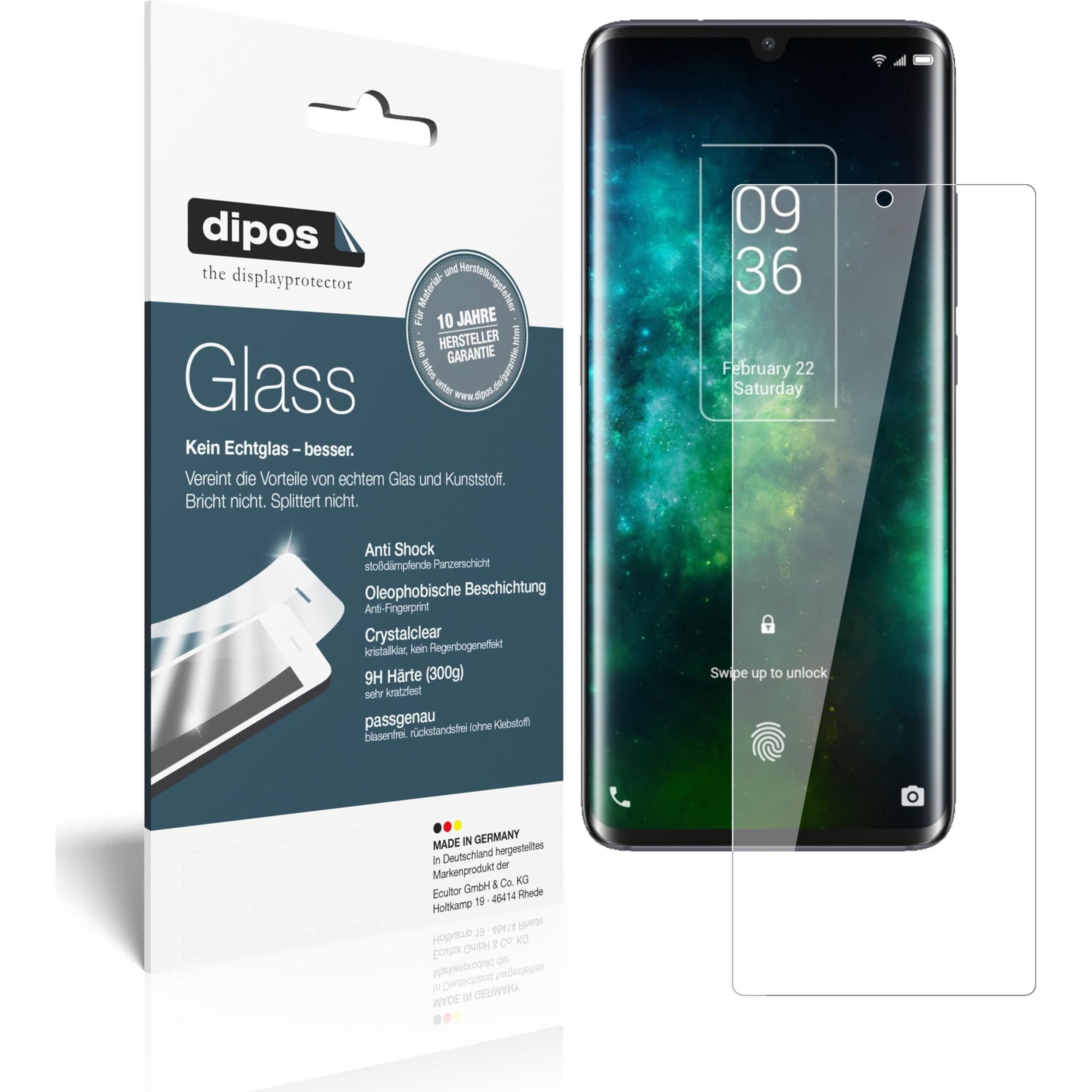 Dipos Displayschutz Anti-Shock (1 Stück, TCL 10 Pro), Smartphone Schutzfolie, Transparent