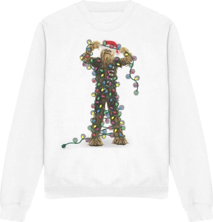 Immagine prodotto Star Wars Felpa Natale Chewbacca Luci da Favola Adulto Unisex (XL)