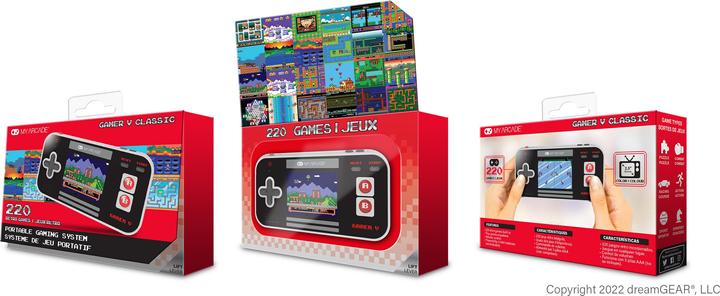 Produktbild MyArcade MY ARCADE, GAMER V CLASSIC (220 GAMES IN 1), BLACK/GRAY/RED