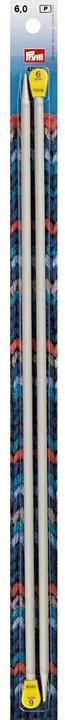 Produktbild Prym Stricknadeln 6.00 mm, Alu, 2 Stück, Grau