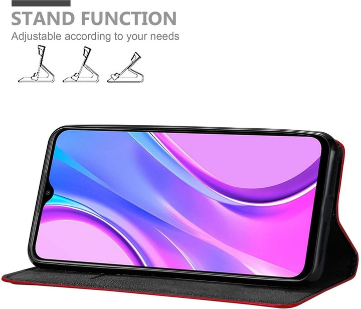 Actual product image Cadorabo Book Invisible Magnet Cover (Xiaomi Redmi 9)