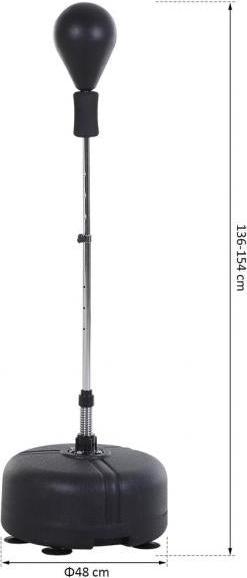 Immagine prodotto Homcom Set di palloni da boxe con guantoni da boxe (48 cm, 4 kg)