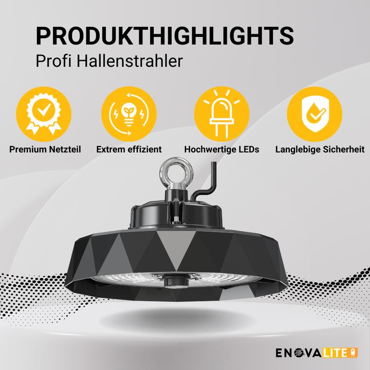 Actual product image Enovalite ELED 500132 - LED-HighBay PRO, 200 W, 30000 lm, 5000 K, IP65 (30000 lm)