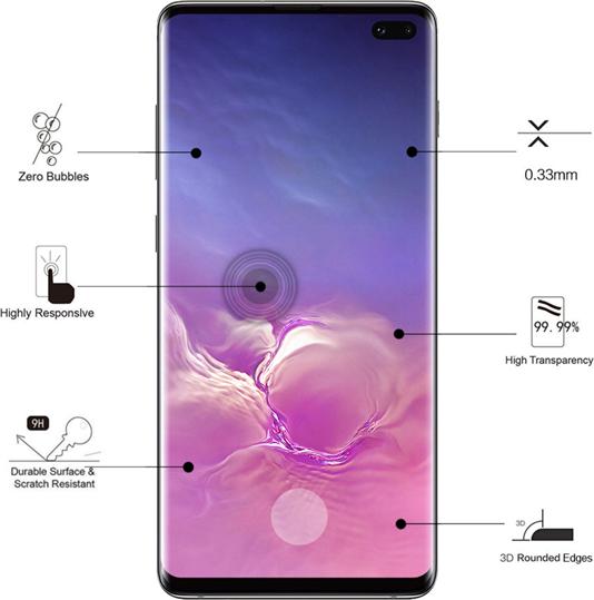 Immagine prodotto Eiger Mountain Glass Clear Edge (1 pz., Samsung Galaxy S10+)