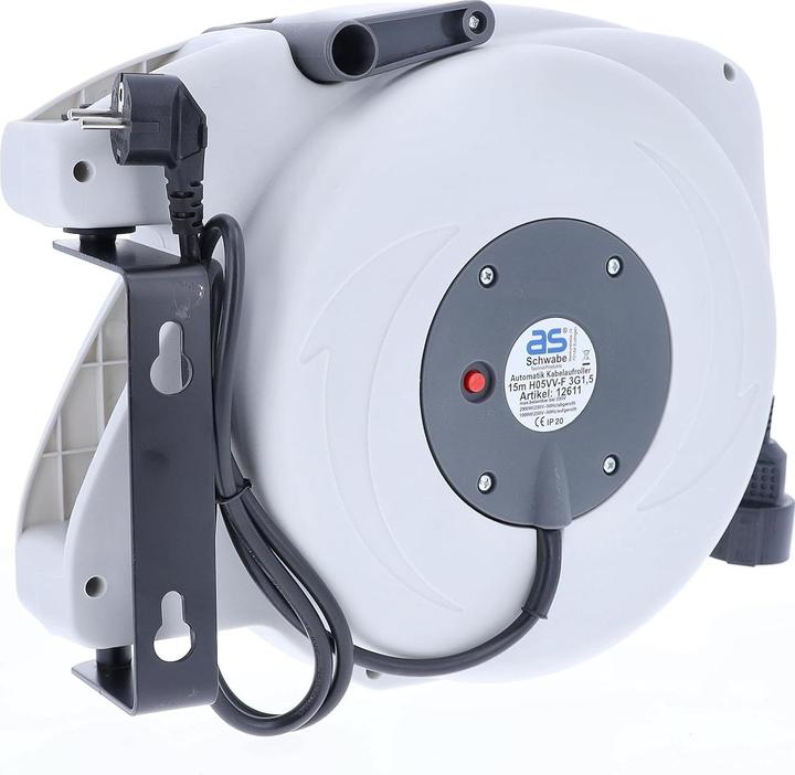 Produktbild As - Schwabe Automatischer Kabelaufroller (20 m, 1.50 mm²)