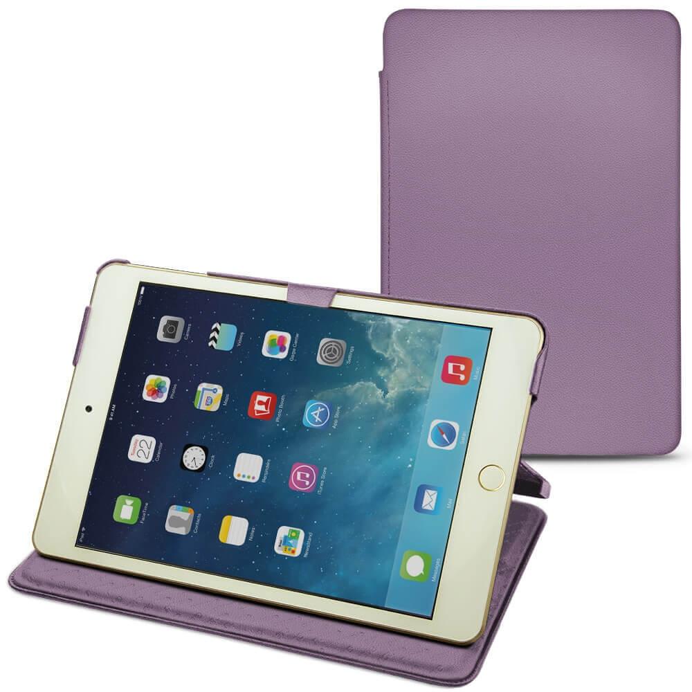 Noreve Lederschutzhülle horizontal (iPad Mini 5), Tablet Hülle, Violett