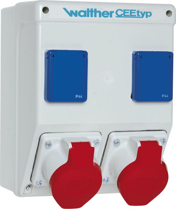 Produktbild Walther Werke WAL 6910201 Kunststoff Steckdosenkombination WandgehÃ¤use