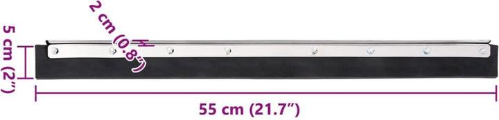 Produktbild vidaXL Bodenabzieher 5 Stk. und Gummi (5 Stk.)