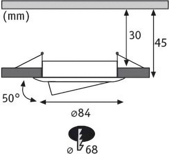 Produktbild Paulmann 41306 Nova Einbauleuchte 3er Set LED LED 18 W Weiss (470 lm)