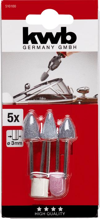 Actual product image kwb Grinding pin set 5-piece