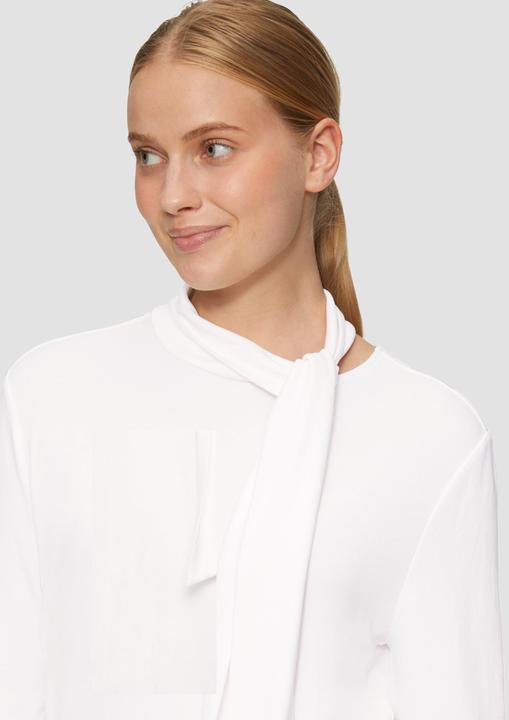 Actual product image S.Oliver T-Shirt Elastisches Longsleeve aus Modalmix mit Knotendetail (38)