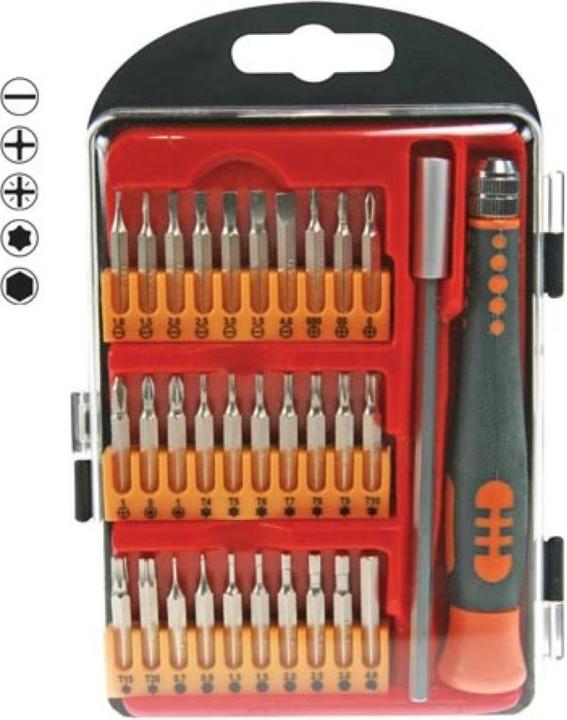 Actual product image Velleman PRECISION SCREWDRIVER SET - 32 pcs (Port)