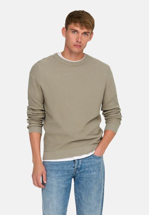 Produktbild Only & Sons Onstony Ds 12 Ls Waffle Crew Knit Noos (XXL)