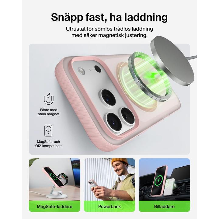 Productafbeelding Belkin Grip magn. Schutzhülle iPhone 17 Pro pink MSA035hqPK (Apple iPhone 17 Pro)