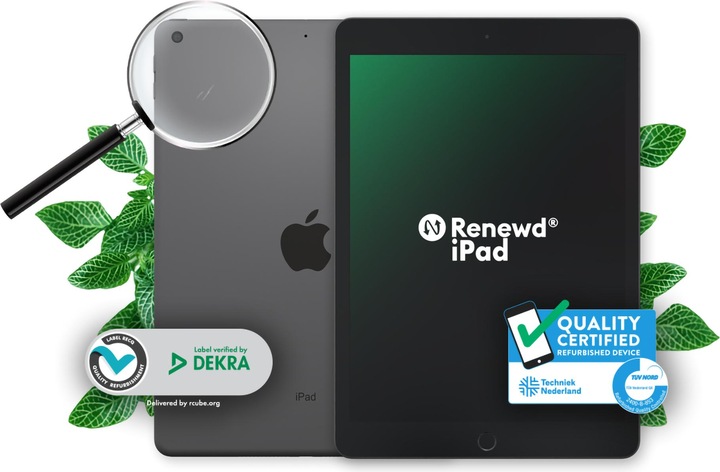 Produktbild Renewd iPad 7 (10.20", 32 GB, Space Gray, A / Wie neu)