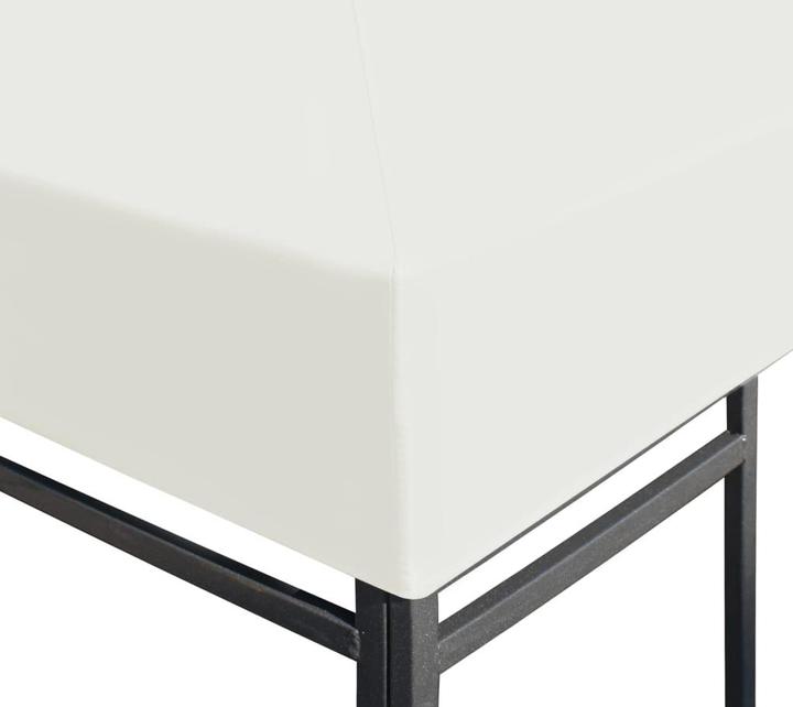 Actual product image vidaXL Pavilion roof 310 g/m² 4x3 m cream white (300 cm, 400 cm)
