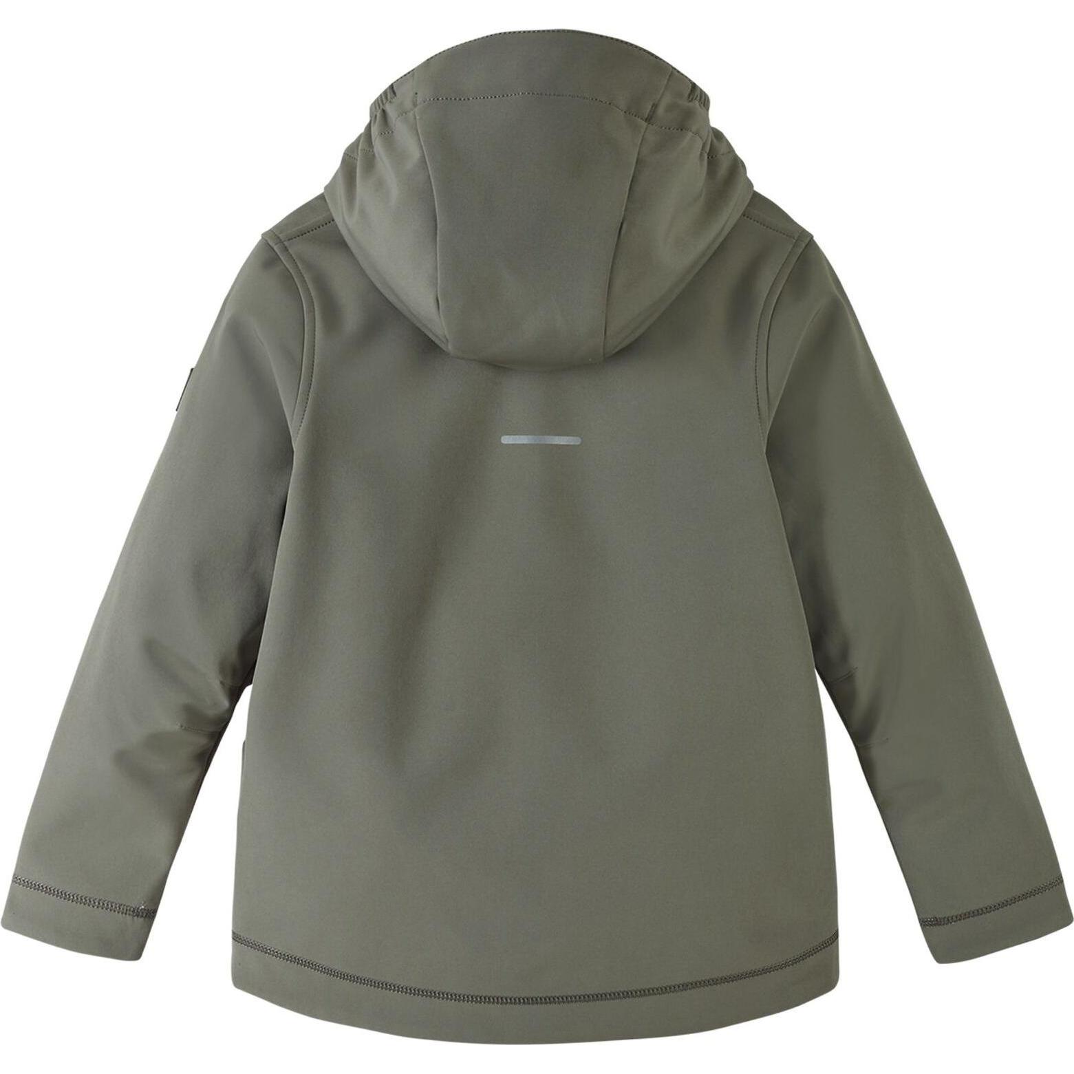 Thumbnail - Reima, Unisex, Jacke, tec Kinder Softshelljacke Koivula Greyish (128), Grün, 128