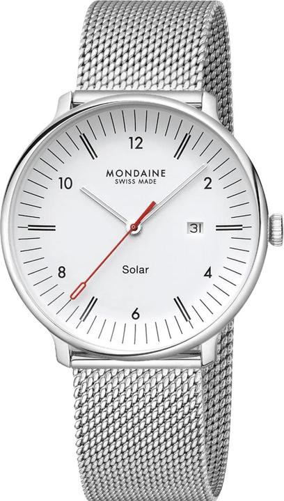 Produktbild Mondaine MLE.41910.SM Herrenuhr Doppio Solar 41mm (Swiss Made, Analoguhr, 41 mm)