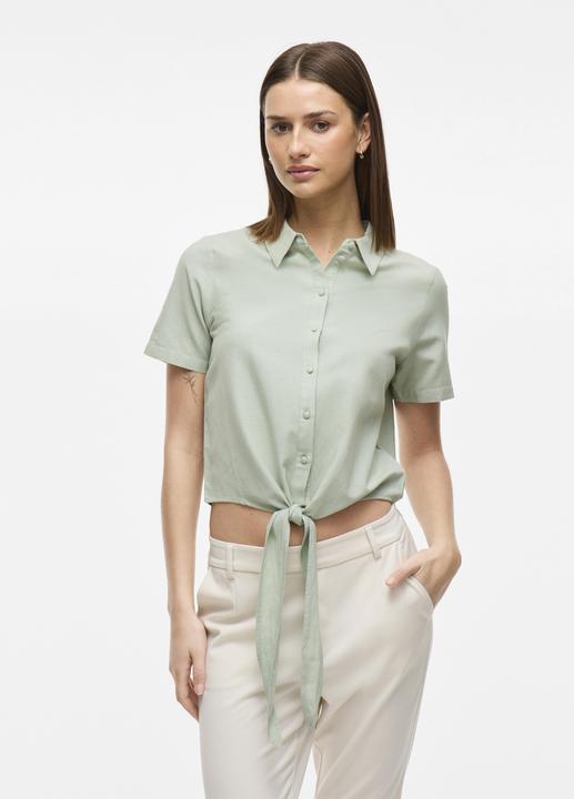 Image du produit Vila Vorn gebundene Kurzarmhemd (38)