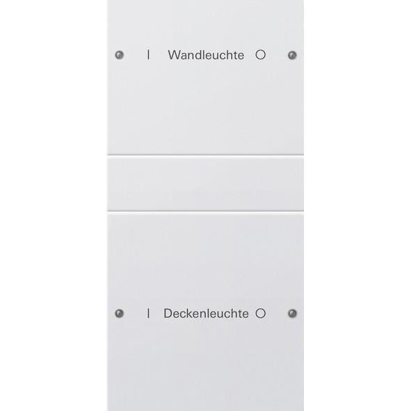Gira, Zubehör Schalterprogramm, Wippenset 2f (1+1) beschr. System 55 220227