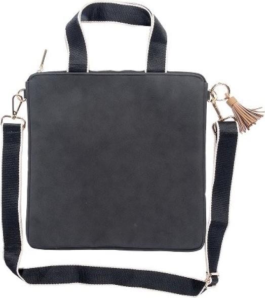 Immagine prodotto Artebene MAJOIE Crossover Bag Nubuck Black - Borsa di lusso vegana con tracolla regolabile di