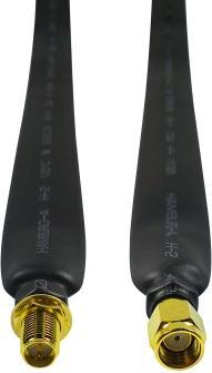 Image du produit Allnet Câble d'antenne/traversée de fenêtre R-SMA(m) <> R-SMA(f) 40cm (Bague de fenêtre)