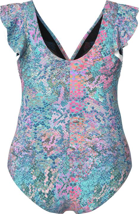 Produktbild Ulla Popken Badeanzug, Schlange, Volant, Flügelärmel, Softcups (62)