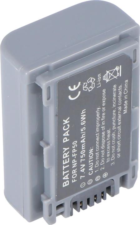 Actual product image Sony Battery NP-FP50, DCR-HC series, DCR-DVD (Camera battery)