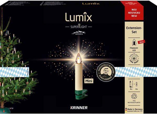 Actual product image Krinner Superlight Bavaria Mini Flame Set of 6 Ivory (6x)