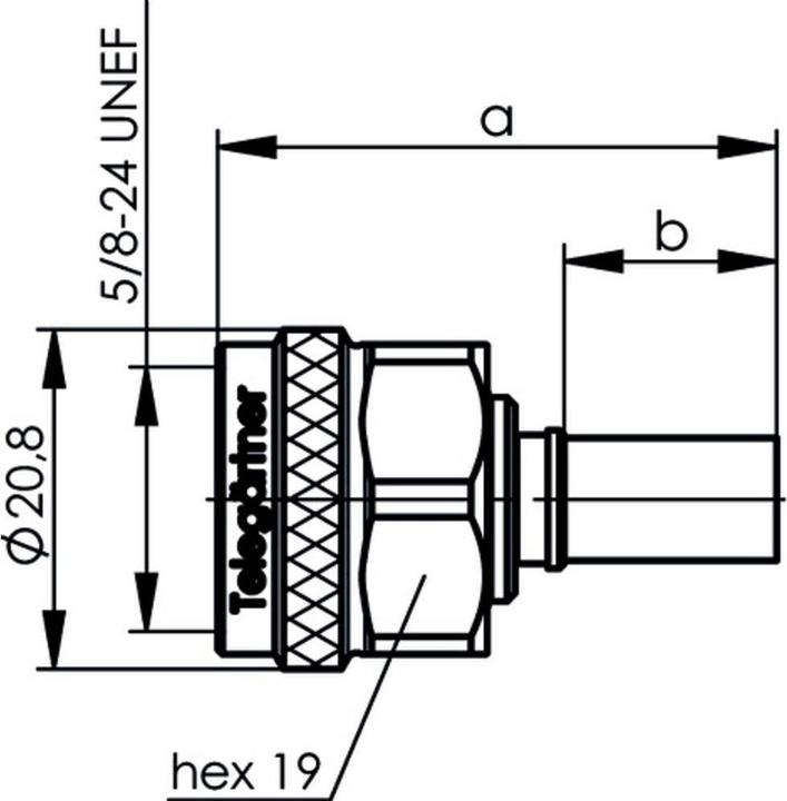 Produktbild Telegärtner Wireless Coax,N-Typ,Stecker,RG-8