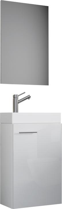 Actual product image VCM 3 pcs guest toilet wash place washbasin Slito mirror