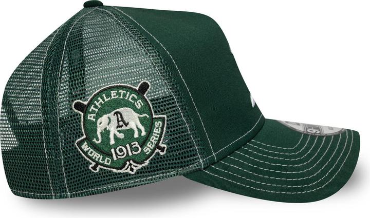 Actual product image New Era A-Frame Trucker Cap World Series Oakland Athletics