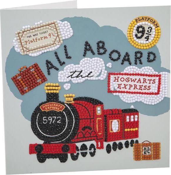 Produktbild Craft Buddy All Aboard The Hogwarts Express, 18x18cm Crystal Art Card