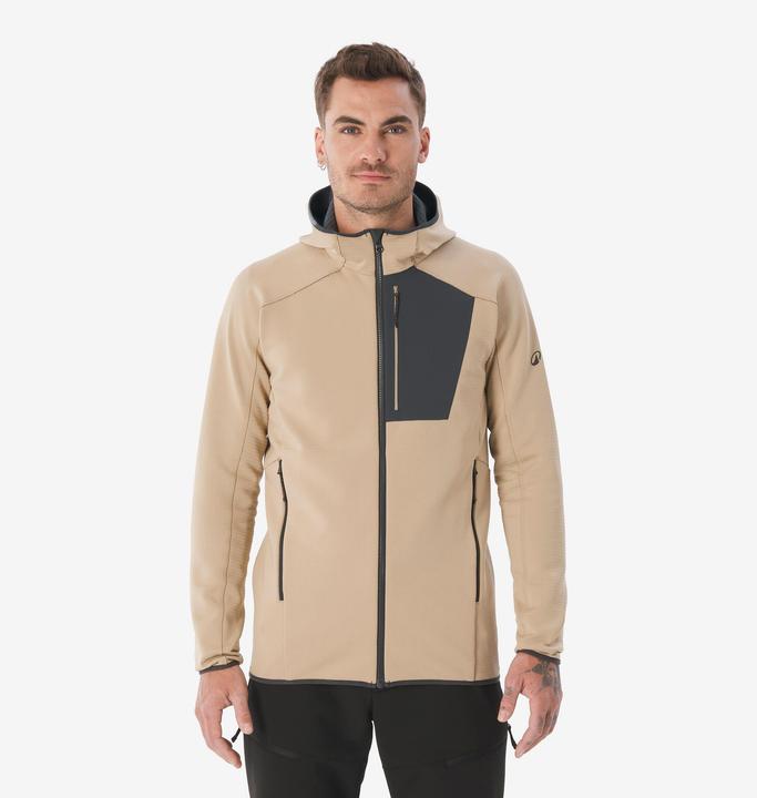 Actual product image Quechua Fleecejacke Herren Wandern - MH500 beige (M)