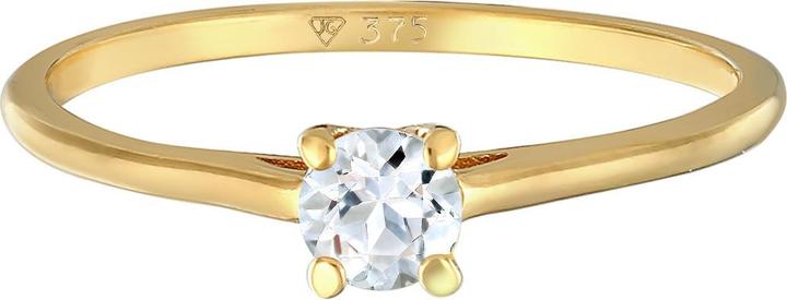 Image du produit Elli PREMIUM Bague Topaze Solitaire Bague de fiançailles 375 or jaune (56, 375/9 K)