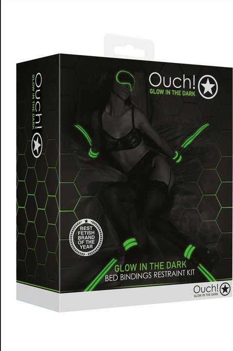 Image du produit Ouch! Bed Bindings Restraint Kit - GitD/Black
