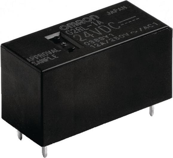 Actual product image Omron Print power relay G2RL, 2 changeover contacts, DC, 5V, 62.5Ohm